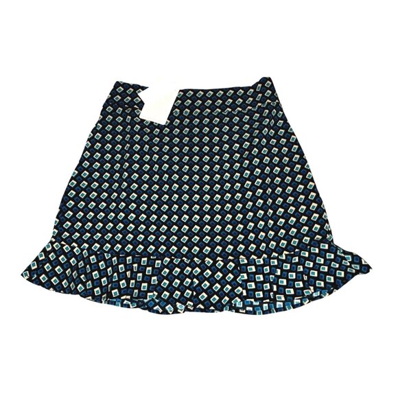 Band of the Free Colette Teal Diamond Mini Skirt Sz Medium Womens Black Deep Tea - Picture 3 of 9